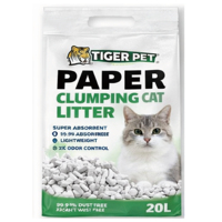 Litière pour chat en papier agglomérant, absorption supérieure, neutralisation des odeurs, solution écologique et sûre pour les animaux de compagnie