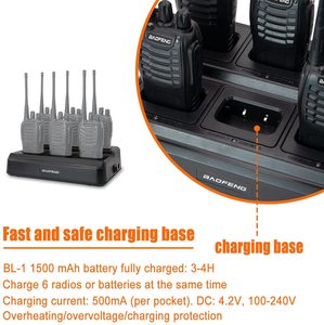 Base de Carga Multiunidad BAOFENG BF-888S para Seis Radios BF-888S 777S 666S <span class=keywords><strong>Retevis</strong></span> H-<span class=keywords><strong>777</strong></span> 88ST Plus Pxton (1 Paquete) - Product Image 3