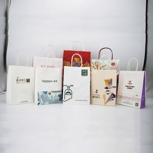 ถุงกระดาษคราฟท์สีน้ำตาลสำหรับบรรจุภัณฑ์อาหาร ของขวัญ ช้อปปิ้ง เสื้อผ้า รองเท้าสั่งทำขายส่ง พร้อมหูหิ้ว - Product Image 6