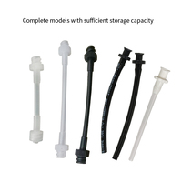 Adaptateur Luer en plastique pour tube d'extension d'aiguille, pour distribution et drainage par seringue, avec tube de connexion et accessoire de valve pneumatique