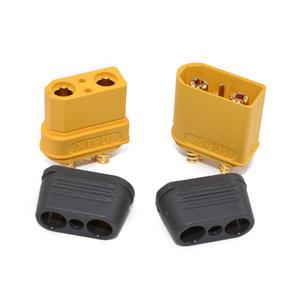 Conector de latón Amass XT90I de 4 pines (2 de alimentación + 2 de señal) de alta corriente 45A para cables de señal de baterías de drones y entrada de energía - Product Image 3