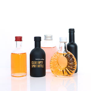 ミニガラスボトル50mlウイスキーテキーラウォッカボトルアルコール飲料グラスボトル - Product Image 3