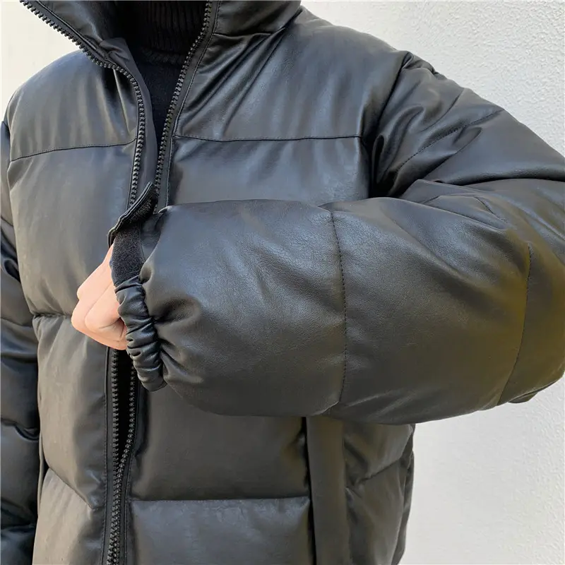 OEM ODM Custom Color Logo Men Lightweight Jacket Hooded Warm Waterproof Coat Plus Size Winter Bomber Matte Puffer Jacket