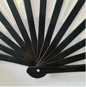Abanico plegable de Kung Fu, regalos artesanales, puesta en escena, fiesta de baile, accesorios de fotografía, ventilador de película láser de Pvc, ventilador de Bambú - Product Image 6