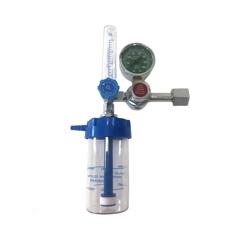 Fabrikant Cga540 Medische Zuurstofklep Gasdrukregelaar Met Flowmeter