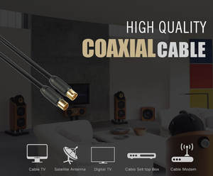 Высококачественный коаксиальный кабель 75 Ом 3C-2V 9,5 Pal штекер RF SAT для цифрового ТВ/CATV/Satellite/CCTV антенный кабель - Product Image 3
