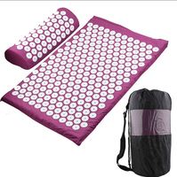 Ensemble de tapis d'acupression et d'oreillers anti-douleur au cou et au dos, Massage d'acupuncture, tapis Shakti