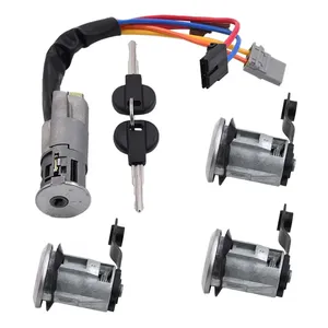 Cylindre de serrure de porte avant et arrière et barillet de contacteur pour Peugeot/Citroën Partner Berlingo <span class=keywords><strong>Xsara</strong></span> <span class=keywords><strong>Picasso</strong></span> 96244156, 252522, 9170.G3 - Product Image 3