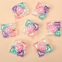 Capsules de lessive écologiques jetables 5-en-1 pour vêtements, parfum floral, lavage automatique en machine