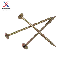 Vis de corde de paille galvanisée en acier au carbone directe d'usine tête Torx de plaquette moletée avec clous en aggloméré système de mesure métrique