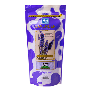 Y459 Yoko Lavender Spa Milk Salt 300g. Fresh and Relax In The Shower with Aromatic Scent of Lavender <b>Body</b> <b>Scrub</b> - Product Image 1