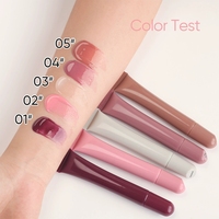 Huile à lèvres rose mate végane personnalisable avec logo, effet repulpant, base minérale liquide, 30 MOQ, marque privée