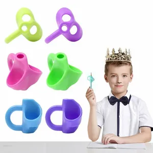 Pencil Grip Silicone Children Writing Trainer Posture Correction Tool Device Pencil Grasp Writing Aid Grip Stationery