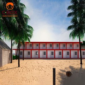 Cbox – Nouvelle Maison Modulaire Préfabriquée Conteneurisée, Facile à Assembler, pour Dortoirs de Chantier, Bureaux à 2 Étages, Hôtels et Villas - Product Image 3