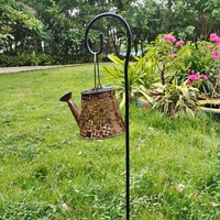 Iron <strong>Kettle</strong> Shower Light Outdoor Garden Courtyard Landscape Decoration <strong>Solar</strong> Ground Plug Lamp