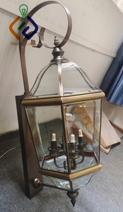 Casa colonica nera <span class=keywords><strong>parete</strong></span> esterna lanterne impermeabili giardino luce Ip65 <span class=keywords><strong>Vintage</strong></span> lampade <span class=keywords><strong>da</strong></span> <span class=keywords><strong>parete</strong></span> per esterni per muro strada cortile - Product Image 3