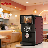 Machine à glace molle commerciale HuaXin à congélation rapide en 5 secondes, en acier inoxydable, avec écran tactile intelligent robotisé pour restaurants et laiteries