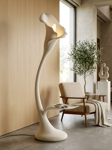 Lámpara de Pie Minimalista de Hierro con Diseño de Pétalos Esculturales, Tamaño Grande para Dormitorio, Decoración Moderna - Product Image 5