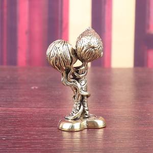 Messing Retro Paar Ornament Creatief Handwerk Koperen Ornament Kleine Beeldjes Miniaturen Home Decor - Product Image 3