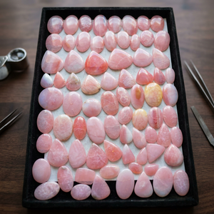 Ópalos Rosados Naturales en Cabujón, Gemas Sueltas de Formas Mixtas, Cuarzo Pulido Curativo para Joyería, Lote a Granel por MAHNAJ GEMS - Product Image 2