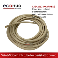 Suku Cadang Printer Inkjet Format Besar Pharmed Ink Tube untuk Pipa Tinta Pompa Peristaltik AY242012 8x4.8mm 7.6M/Roll