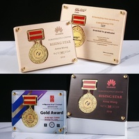 Plaque d'autorisation créative en bois massif personnalisée Glorious Retirement Anniversary Volunteer Commémoration Medal Honor Acrylic