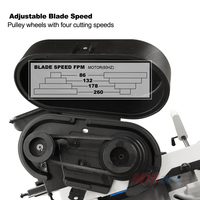Scie à ruban manuelle BS-712R à fonctionnement facile, 178 mm, avec certificat CE, moteur 750 W, garantie 1 an