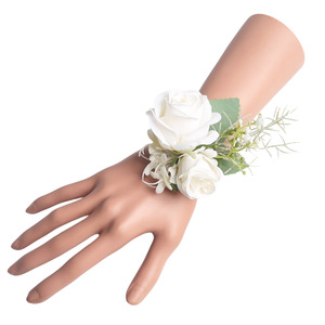 Flor de Muñeca <span class=keywords><strong>para</strong></span> Novia, Hortensia Artificial, Ramillete <span class=keywords><strong>para</strong></span> Novio, Realista, Hecho a Mano, de Rayón, Decoración <span class=keywords><strong>para</strong></span> Celebración de Bodas - Product Image 1
