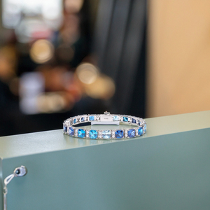 For <strong>Children</strong> Popular Style for Women Wedding Party Hip-Hop Rock Events S925 <strong>Silver</strong> Platinum Plated Zircon Tennis Charm <strong>Bracelet</strong> - Product Image 3