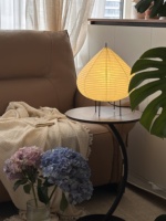 Nouvelle arrivée salon décoratif à la main papier lampe de table lanterne blanche lumière pour hôtel chambre chevet pêche lampe de table