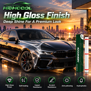 HIGHCOOL Película Protectora de Pintura Transparente de Alta Definición PPF TPU, Película Protectora Resistente a los Rayos UV para el Cuidado de la Superficie del Vehículo - Product Image 1