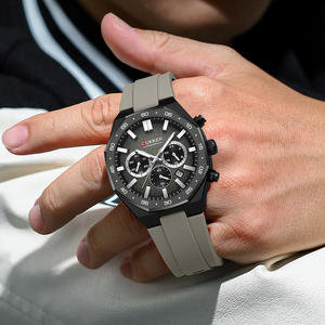 Reloj CURREN 8489 de Lujo para Hombre, Marca de Primera Calidad, Deportivo, Resistente al Agua, Correa de Silicona, Cronógrafo, Reloj de Cuarzo, Reloj de Pulsera Masculino - Product Image 2