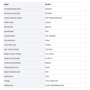CJM250/JY250VF, precio bajo, mini máquinas de torno de banco portátiles con mandril de 125mm - Product Image 6