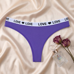 Tangas de Algodón para Mujer al por Mayor, de Moda, Lisas, de Talle Bajo, Sexys, con Espalda en T, Suaves, Transpirables, Ropa Interior Deportiva para Mujer - Product Image 3
