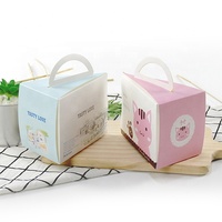 Boîte en papier Boîte à pâtisserie pour desserts avec logo personnalisé Emballage de gâteau en papier avec fenêtre Boîte à collation pour aliments