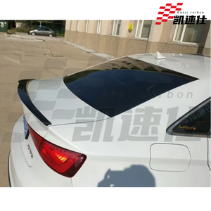 Aileron de spoiler de coffre arrière en fibre de carbone véritable de haute qualité pour Audi A3 S3 RS3 Style V Spoiler arrière - Product Image 5