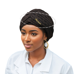 Fashion Lace <b>Hijab</b> Accessories Awning Shape Style Perfect Easy Wear Casual Hack Anti-Slip Double Sided Sticker Breathable Yaseen - Product Image 1