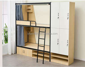 Cama tipo litera para hotel, cama cápsula todo incluido para hotel, juego de muebles para apartamento, cama doble baja para dormitorio de estudiantes, personalizable - Product Image 6