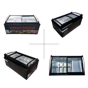 Type d'<span class=keywords><strong>armoire</strong></span> LK-1.1TB Présentoir ouvert noir Présentoir de crème glacée italienne Congélateur de table - Product Image 4