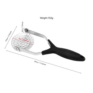 Stainless Steel Potato Masher Foldable Kitchen Gadget For Mashing Potatoes And Fruits - Product Image 3