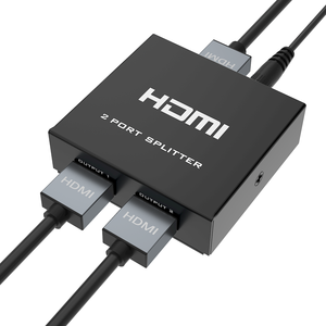 ตัวแยกสัญญาณ <span class=keywords><strong>HDMI</strong></span> 4K 1 เข้า 2 ออก + สายเคเบิล, ตัวแยกสัญญาณ <span class=keywords><strong>HDMI</strong></span> แบบ 2 ทางสำหรับจอภาพคู่ 1x2 4Kx2K@30Hz พร้อมอะแดปเตอร์ AC - Product Image 2