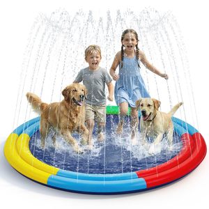 Divertido Tapete de Agua Extra Grande de 78 Pulgadas para Niños y Perros, Tapete de Juego con Rociador Antideslizante para Patio Trasero, Juguete Acuático para Exteriores - Product Image 1
