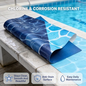 Lona de PVC <span class=keywords><strong>Azul</strong></span> Resistente a los Rayos UV JIANHANG para Piscinas - Impermeable y Duradera, Opciones de Grosor de 1.2mm/1.5mm, para Recién Nacidos y Niños - Product Image 2