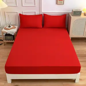 ملاءات سرير عالية الجودة وألوان ثابتة للبيع بتخفيضات كبيرة 90 جرام للمتر المربع بحجم كبير ملاءات مصنوعة من البوليستر بنسبة 100%