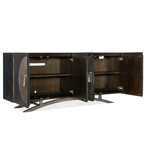 Mango Wood Sideboard with Mild Steel Frame <b>Black</b> Finish <b>Storage</b> <b>Cabinet</b> for Living Room Dining Room Home Office Furniture - Product Image 6
