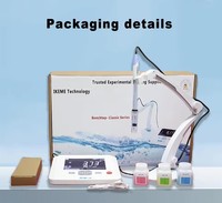 IKEME pH-mètre de Laboratoire de Paillasse avec Sonde, Testeur de Qualité de l'Eau, pH-mètre Numérique de Paillasse pour Aliments, Cosmétiques, TDS, EC et Salinité