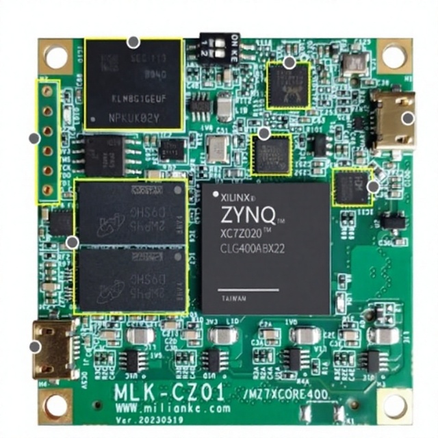 Dylam Xilinx Zynq 7020 MLK-CZ01 Core Board Development Kit FPGA Embedded Evaluation Module for Platform 8GB EMMC