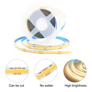 5mm 8mm Addressable DC 5v Ip68 Cob RGB Led Strip Light 8w 5mm 110v 220v 24v 12v 3000k Rgbw Waterproof