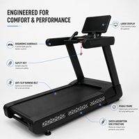 Caminadora Comercial K-FIT GSTB-5810, Carga Máxima de 150 kg, 3 Programas Personalizados, Sistema de Amortiguación de Goma Interno para Gimnasio