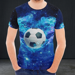 Vêtements de sport pour hommes en gros, t-shirts à motif de football, t-shirt à manches courtes pour hommes, impression à la demande, vêtements pour hommes grandes tailles - Product Image 1